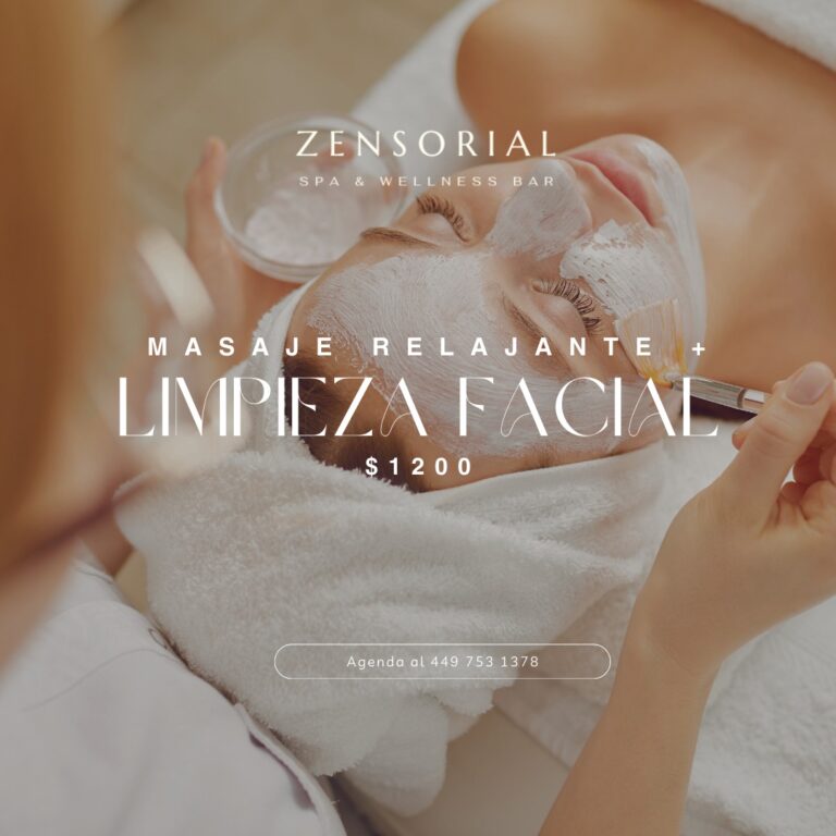 Masaje relajante + limpieza facial